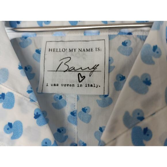 Frank & Eileen Barry Shirt XXS Blue Rubber Duck Print NWT - Picture 10 of 12